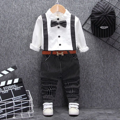 Boys Bib Two-piece Children's Clothing