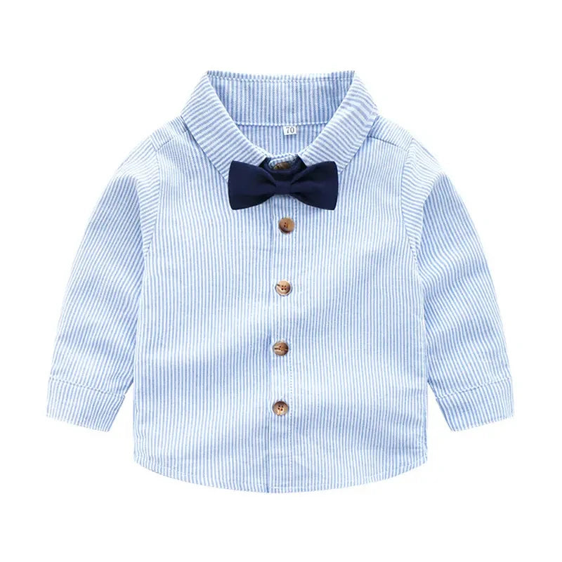 British Style Baby Boy Gentleman Clothes New Kids Boy Spring Clothing Sets 1-12 Years Long Sleeve Shirts Formal Suits