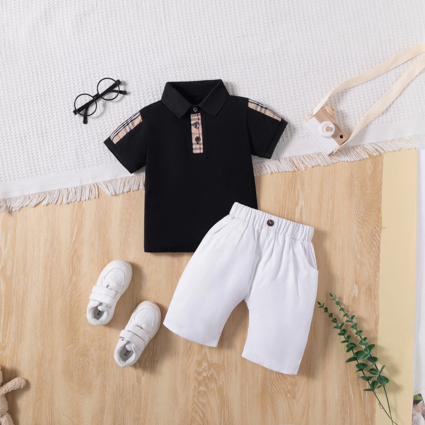 Kids Clothing Set Tshirt with Cotton Shorts Fashion Baby Summer Clothes for Kids Boy'S T-Shirt Boy Clothes Set