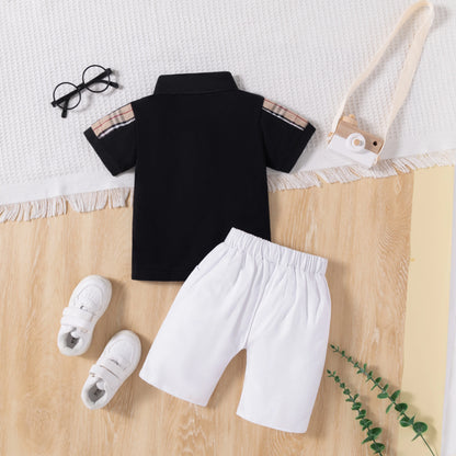 Kids Clothing Set Tshirt with Cotton Shorts Fashion Baby Summer Clothes for Kids Boy'S T-Shirt Boy Clothes Set